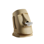 Sculptural Ceramic Tissue Box Cover | Decorative Face Tissue Holder