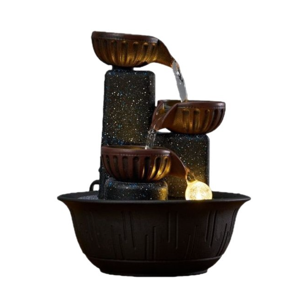 LumaFlow LED Indoor Tabletop Water Fountain