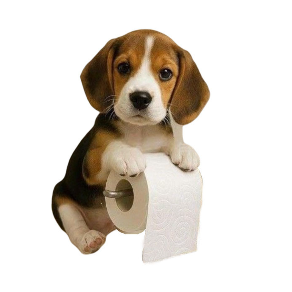 Paws & Roll Dog Toilet Paper Holder | Wall-Mounted Resin Bathroom Decor