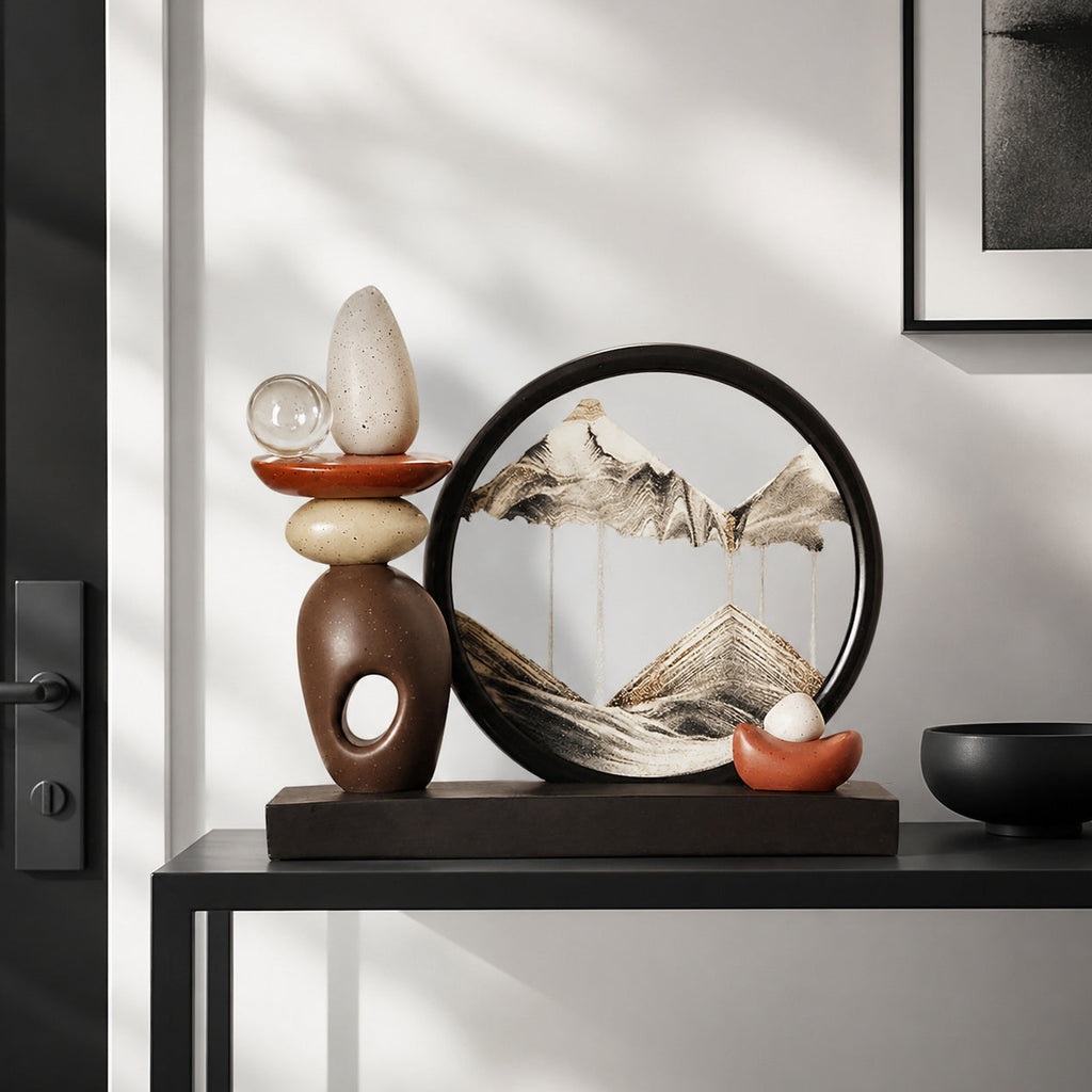 Fortune Peaks Moving Sand Art | Housewarming Gift