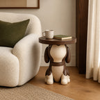 Dog-Shaped Side Table with Bluetooth Speaker & Coin Bank