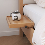 FoldMate Fold-Down Clamp-On Bedside Shelf