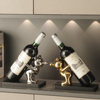 Cheers & Charm Ceramic Animal Wine Bottle Holder
