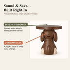 Dog-Shaped Side Table with Bluetooth Speaker & Coin Bank