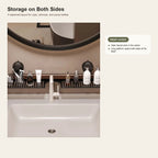 No-Drill Suction Bathroom Sink Shelf with Drainage