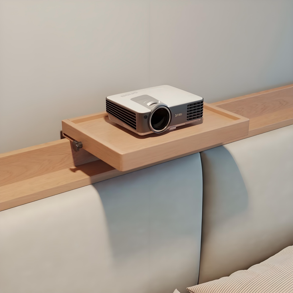 FoldMate Fold-Down Clamp-On Bedside Shelf