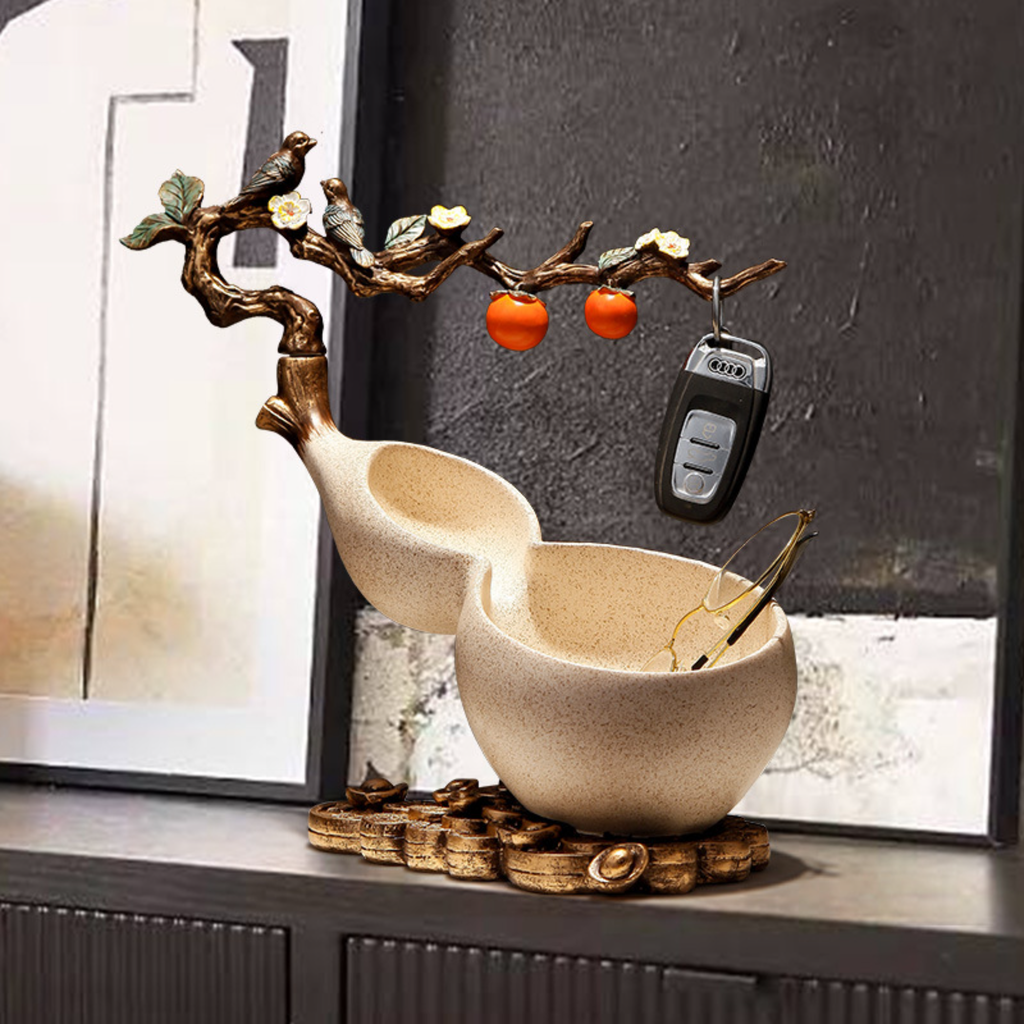 Lucky Branch Key Holder & Jewelry Organizer | Decorative Entryway Tray
