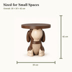 Dog-Shaped Side Table with Bluetooth Speaker & Coin Bank