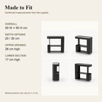 Slim Rolling Side Table with Touch Light and Storage