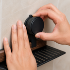 No-Drill Suction Bathroom Sink Shelf with Drainage