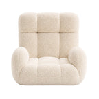 Adjustable Sherpa Floor Lounge Chair with Headrest