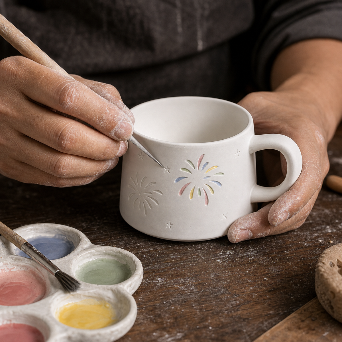 Starlight Jingdezhen Linglong Porcelain Cup Gift Set