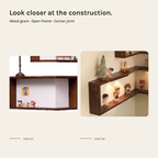 CornerFrame Wraparound Corner Wall Shelf