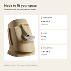Sculptural Ceramic Tissue Box Cover | Decorative Face Tissue Holder