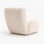 Adjustable Sherpa Floor Lounge Chair with Headrest