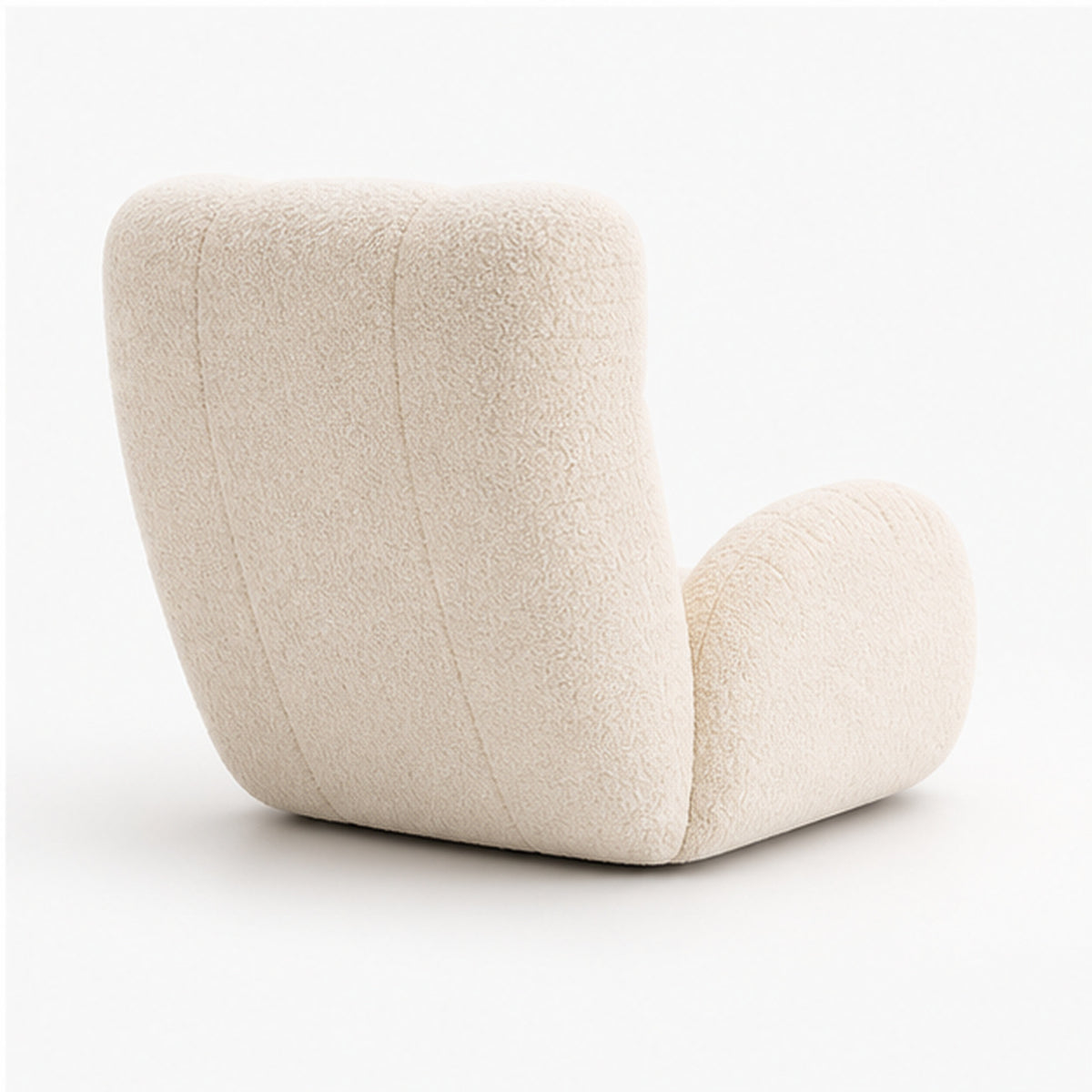 Adjustable Sherpa Floor Lounge Chair with Headrest
