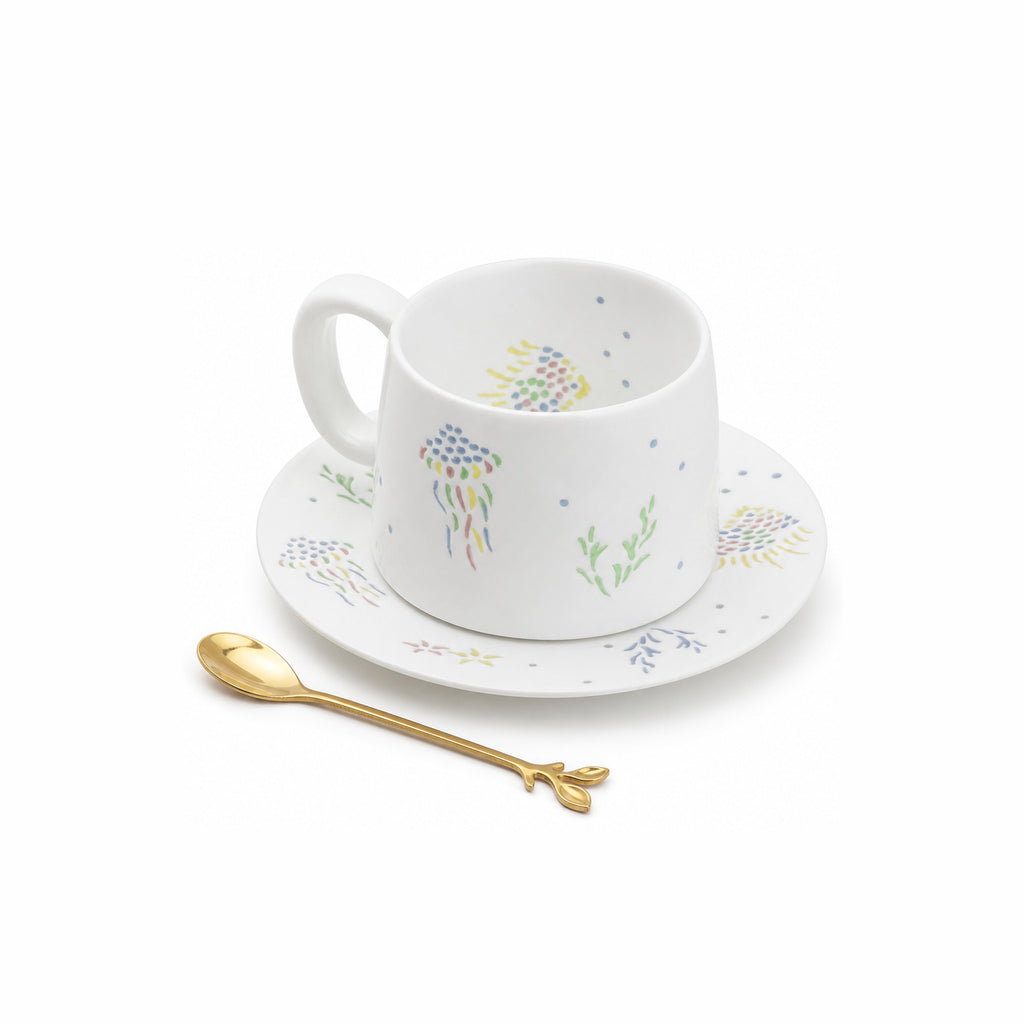 Starlight Jingdezhen Linglong Porcelain Cup Gift Set
