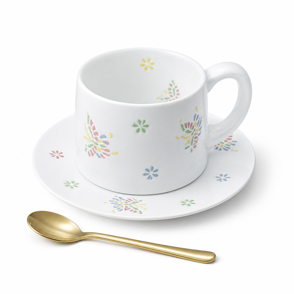 Starlight Jingdezhen Linglong Porcelain Cup Gift Set