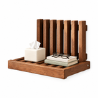 FoldAway Wall-Mounted Wood Shelf | Folding Bedside Table for Small Spaces