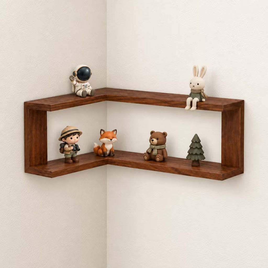 CornerFrame Wraparound Corner Wall Shelf