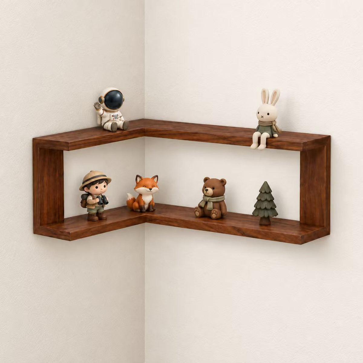 CornerFrame Wraparound Corner Wall Shelf