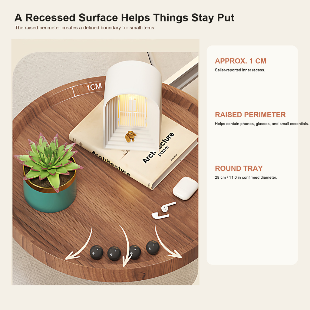 Foldable Wall-Mounted Bedside Tray with Swivel Arm