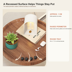 Foldable Wall-Mounted Bedside Tray with Swivel Arm