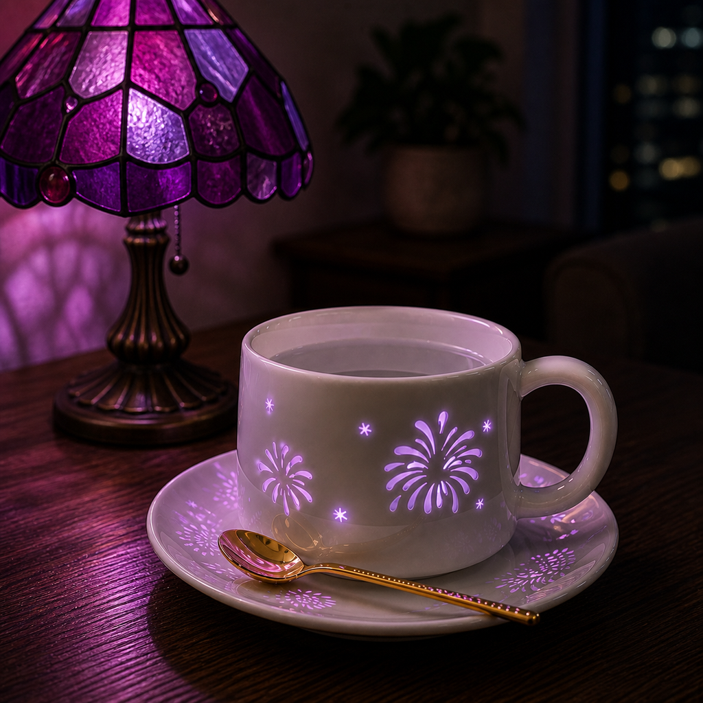 Starlight Jingdezhen Linglong Porcelain Cup Gift Set