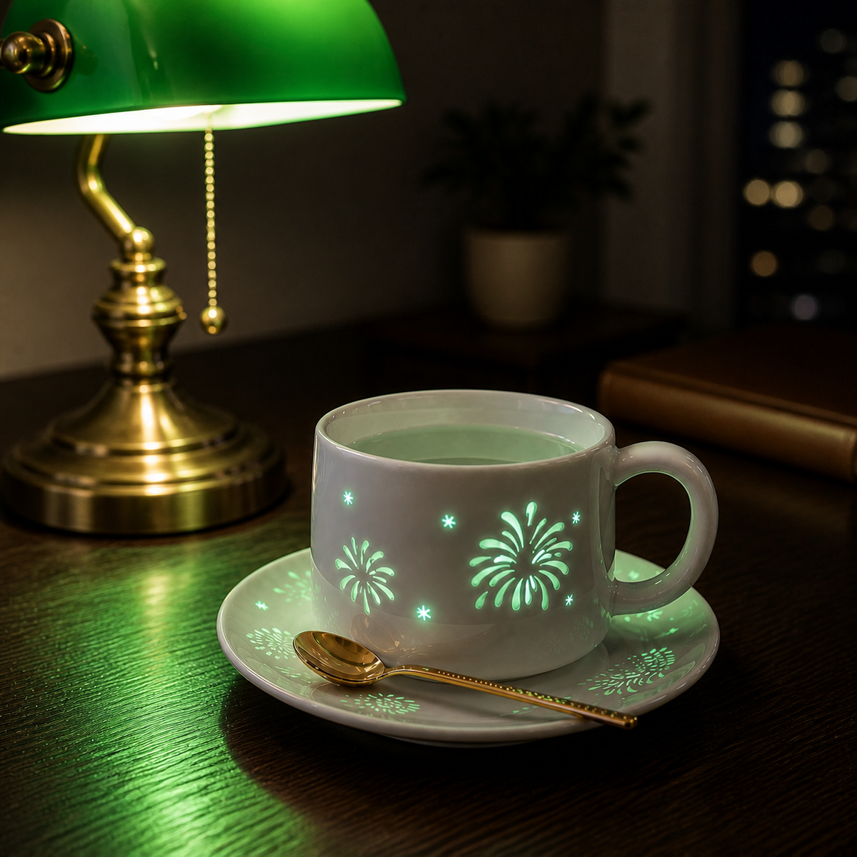 Starlight Jingdezhen Linglong Porcelain Cup Gift Set