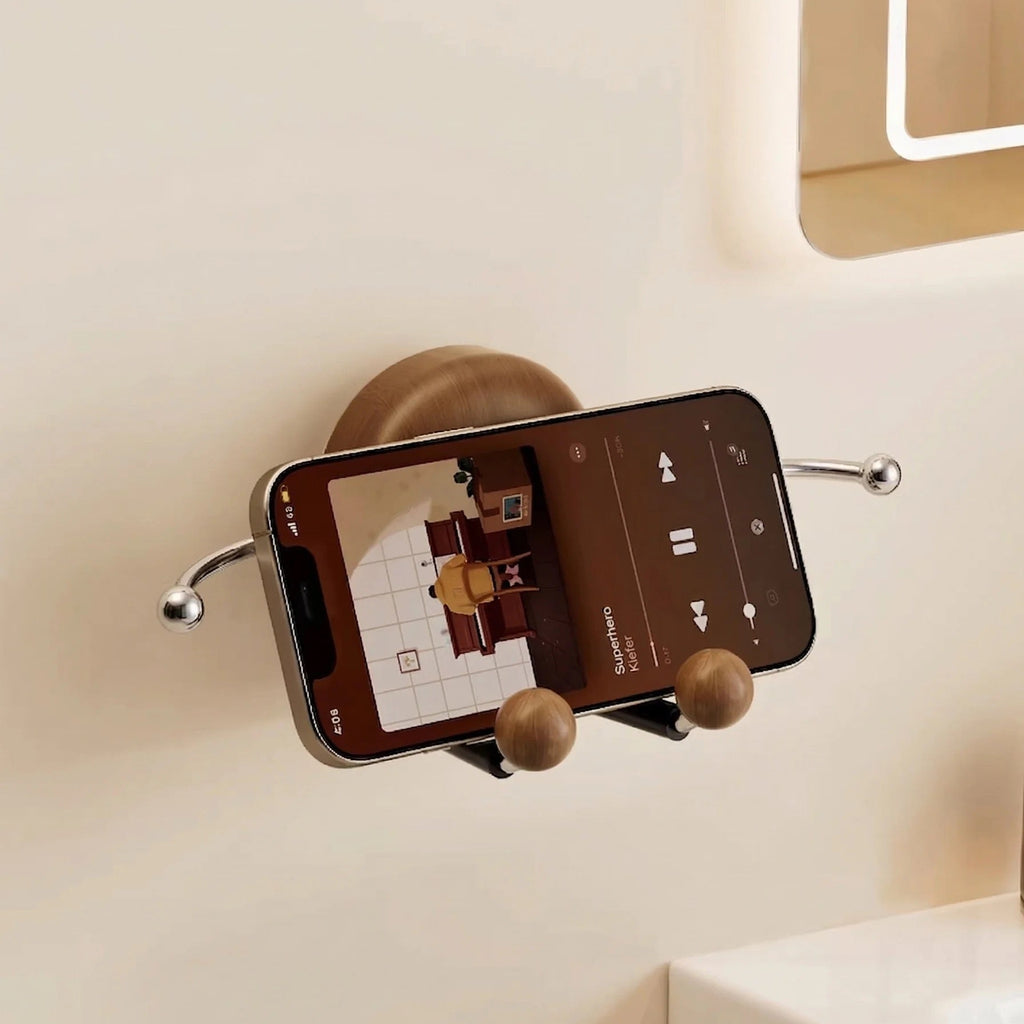 WhimPal Wall-Mounted Phone Holder & Jewelry Organizer