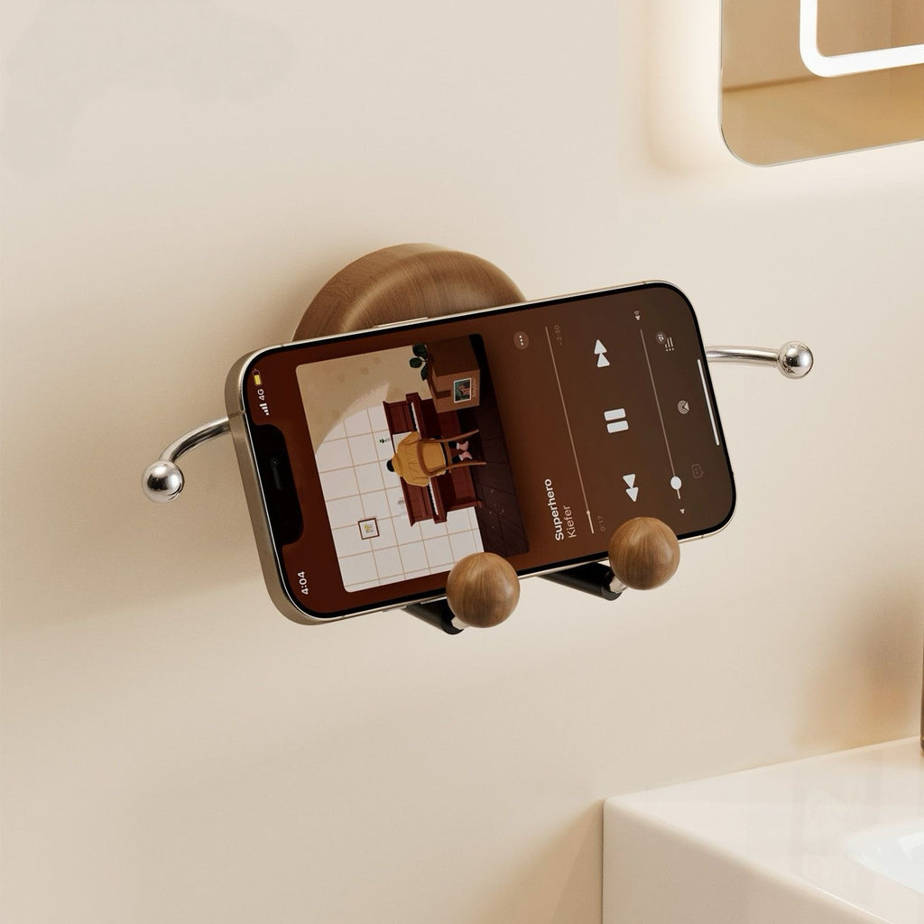 WhimPal Wall-Mounted Phone Holder & Jewelry Organizer