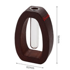 HaloBloom Walnut Propagation Vase | Modern Bud Vase