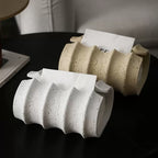 MuseForm Sculptural Resin Tissue Box Cover | Modern Décor
