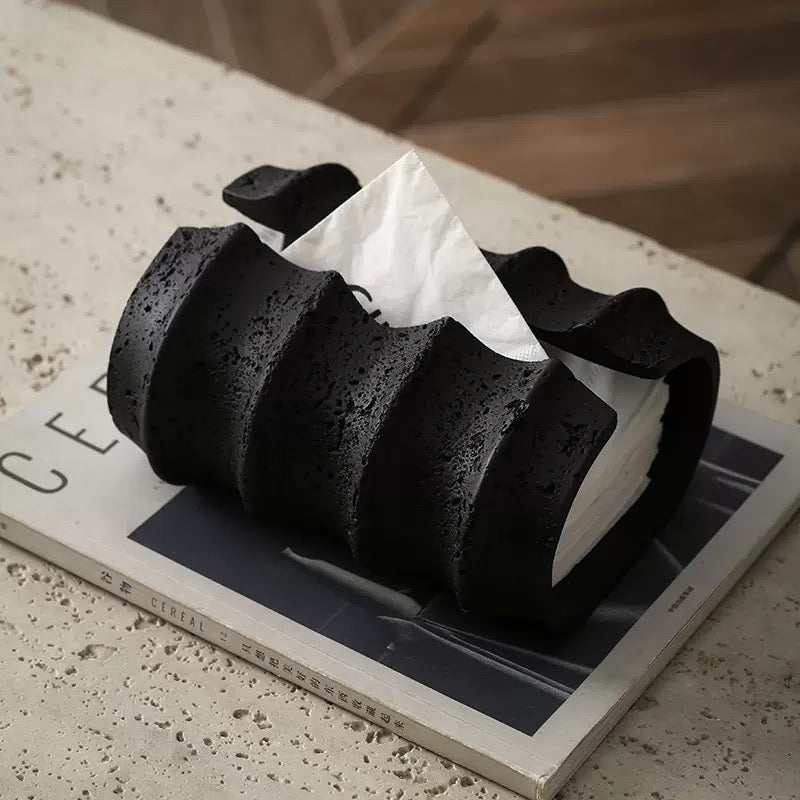 MuseForm Sculptural Resin Tissue Box Cover | Modern Décor