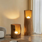 LumaWood Natural Solid Wood Accent Lamp | Sculptural Ambient Light