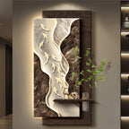 Koi Flow Illuminated Wall Art with Propagation Vase