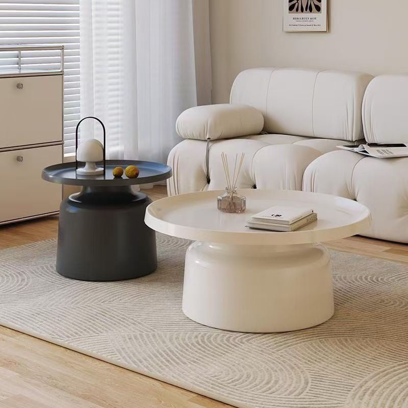 HaloNest 2-Piece Round Storage Coffee Table Set