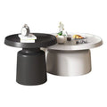 HaloNest 2-Piece Round Storage Coffee Table Set